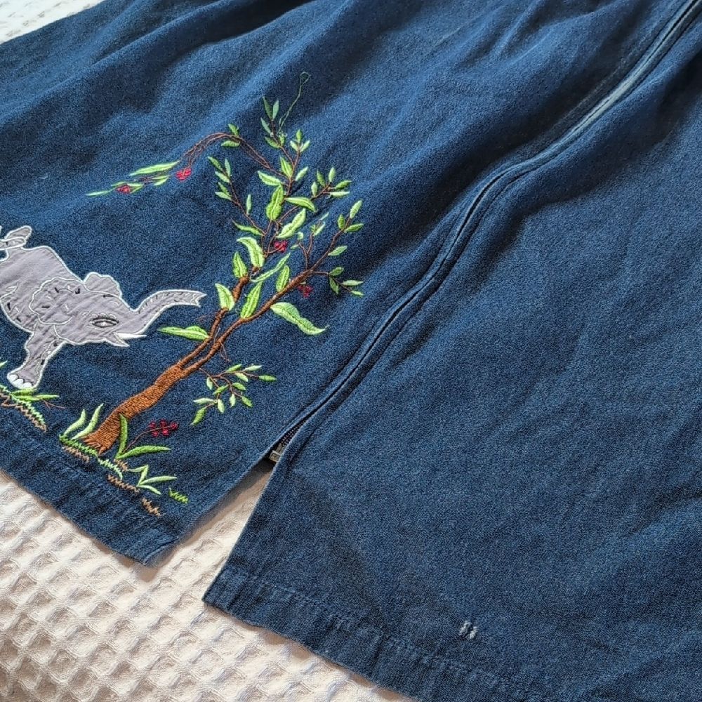 Bechamel Denim Dress with Embroidered Details - Picture 9 of 12